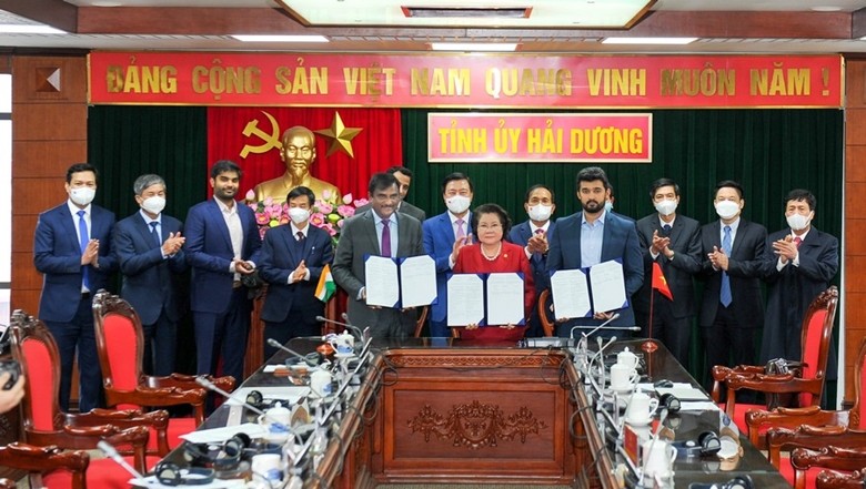 Ký kết hợp tác đầu tư Công viên dược Việt - Ấn tại Hải Dương Ký kết hợp tác đầu tư Công viên dược Việt - Ấn tại Hải Dương