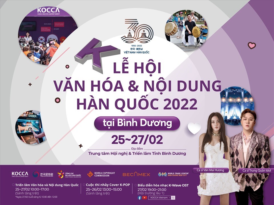 Bình Dương lần đầu tiên tổ chức Lễ hội văn hóa Hàn Quốc Bình Dương lần đầu tiên tổ chức Lễ hội văn hóa Hàn Quốc