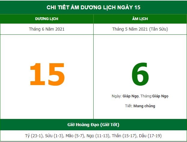 Những việc không nên làm trong ngày 6/5 Âm lịch (15/6/2021) Những việc không nên làm trong ngày 6/5 Âm lịch (15/6/2021)