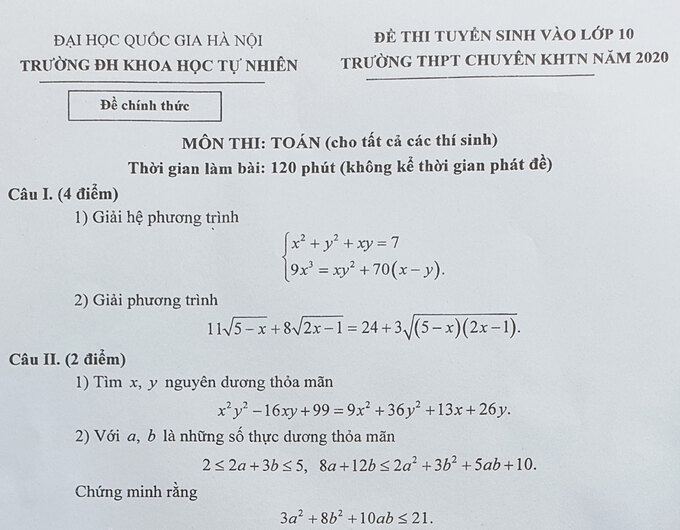 undefined 1436 de thi mon toan tuyen sinh lop 10 chuyen khtn anh1