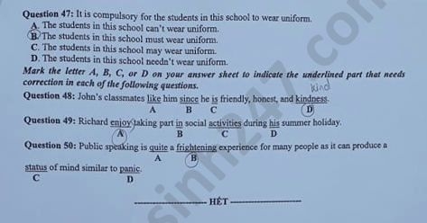 Đề thi Tiếng Anh và các môn Ngoại ngữ kỳ thi tốt nghiệp THPT 2020 đầy đủ mã đề mới nhất de thi tieng anh va cac mon ngoai ngu ky thi tot nghiep thpt 2020 day du ma de moi nhat