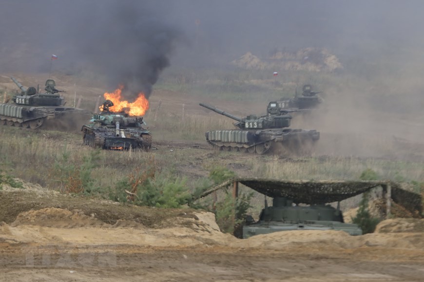 Cận cảnh màn khai hỏa tại cuộc tập trận Zapad-2021 Cận cảnh màn khai hỏa tại cuộc tập trận Zapad-2021