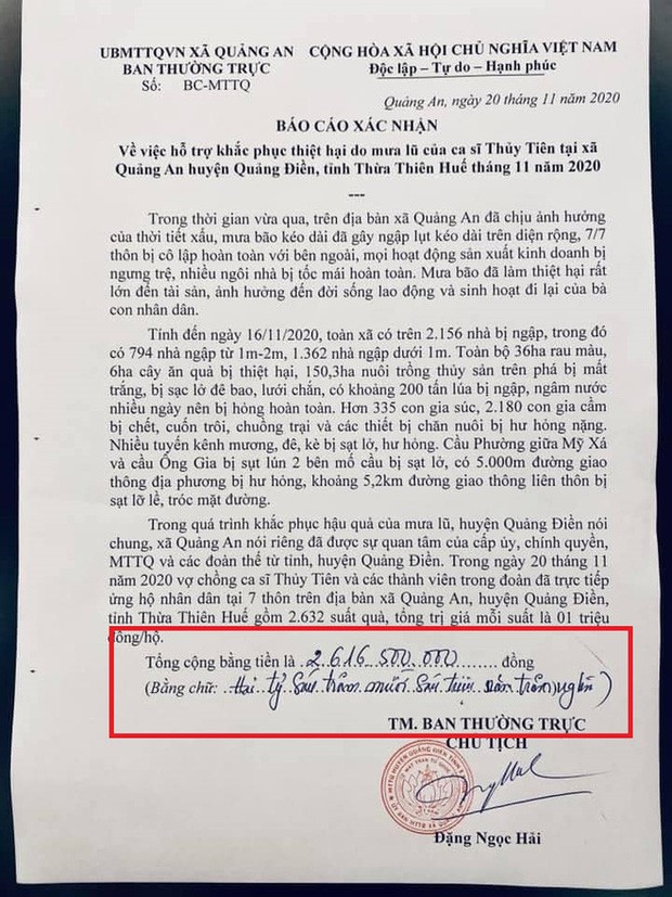 Thủy Tiên tung giấy xác nhận làm từ thiện, netizen soi hàng loạt chi tiết lạ Thủy Tiên tung giấy xác nhận làm từ thiện, netizen soi hàng loạt chi tiết lạ