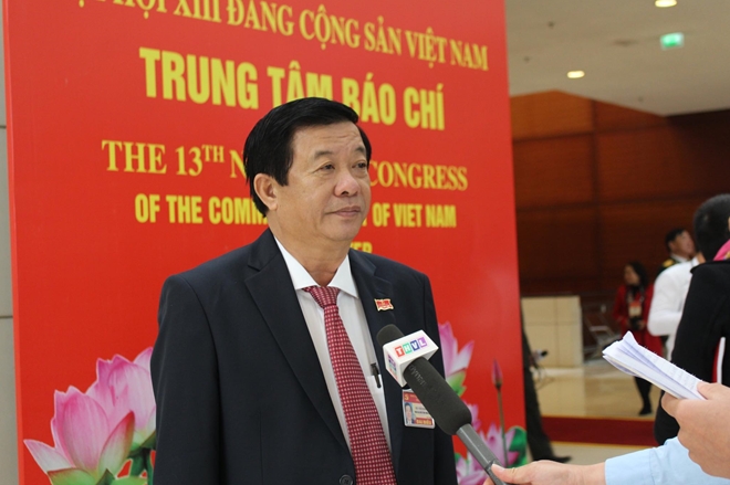 Đại biểu bày tỏ niềm tin và khát vọng hiện thực hóa Báo cáo chính trị tại Đại hội A Việt
