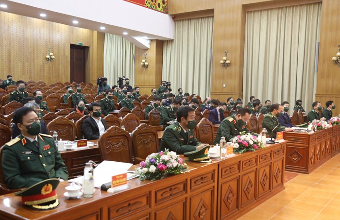 Hội nghị được tổ chức trực tuyến tại 46 điểm cầu. (Ảnh BQP) Hội nghị được tổ chức trực tuyến tại 46 điểm cầu. (Ảnh BQP)