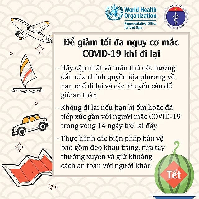 WHO, Bộ Y tế khuyến cáo cách đón Tết an toàn trong mùa dịch