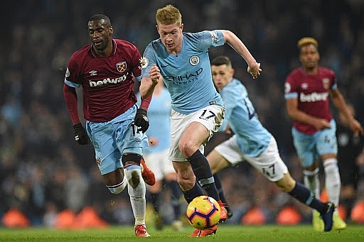 Man City tiếp đón West Ham trên sân nhà