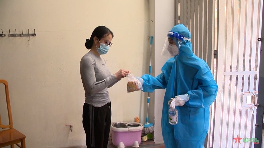 Hỗ trợ, theo dõi F0 tại nhà (ảnh minh họa)