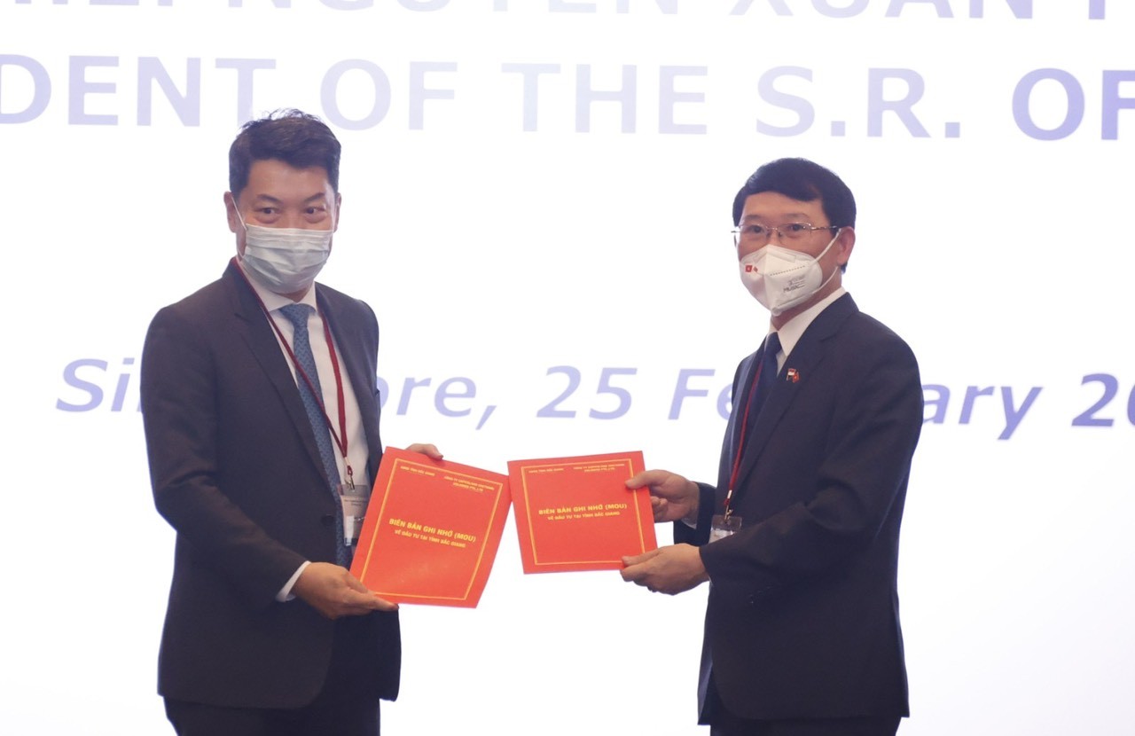 Doanh nghiệp Singapore muốn đầu tư vào Bắc Giang ngay trong năm 2022 Doanh nghiệp Singapore muốn đầu tư vào Bắc Giang ngay trong năm 2022
