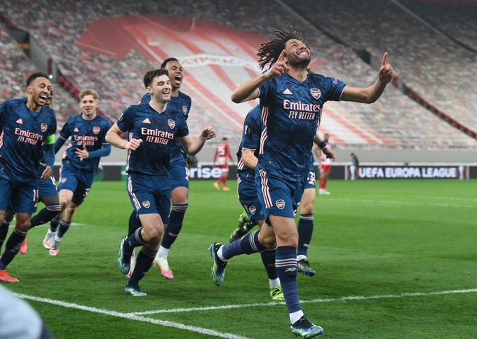 Thắng đậm 'khắc tinh' Olympiakos, Arsenal gần chắc vé vào tứ kết Cúp C2