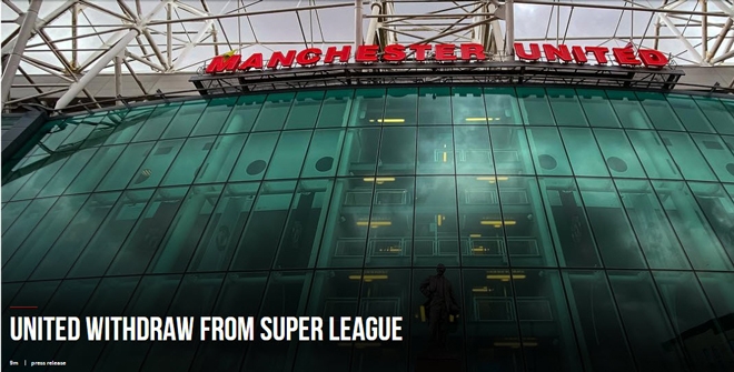 MU bất ngờ sa thải Ed Woodward và chính thức rút lui khỏi Super League MU bất ngờ sa thải Ed Woodward và chính thức rút lui khỏi Super League