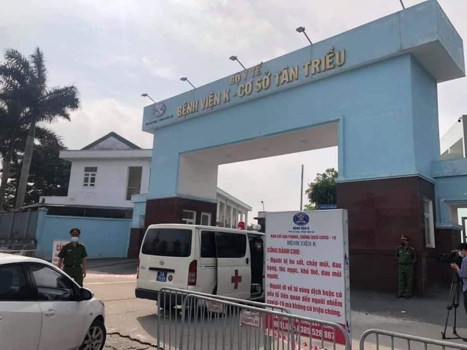 Bệnh viện K Tân Triều phong tỏa, dừng nhận bệnh nhân Bệnh viện K Tân Triều phong tỏa, dừng nhận bệnh nhân