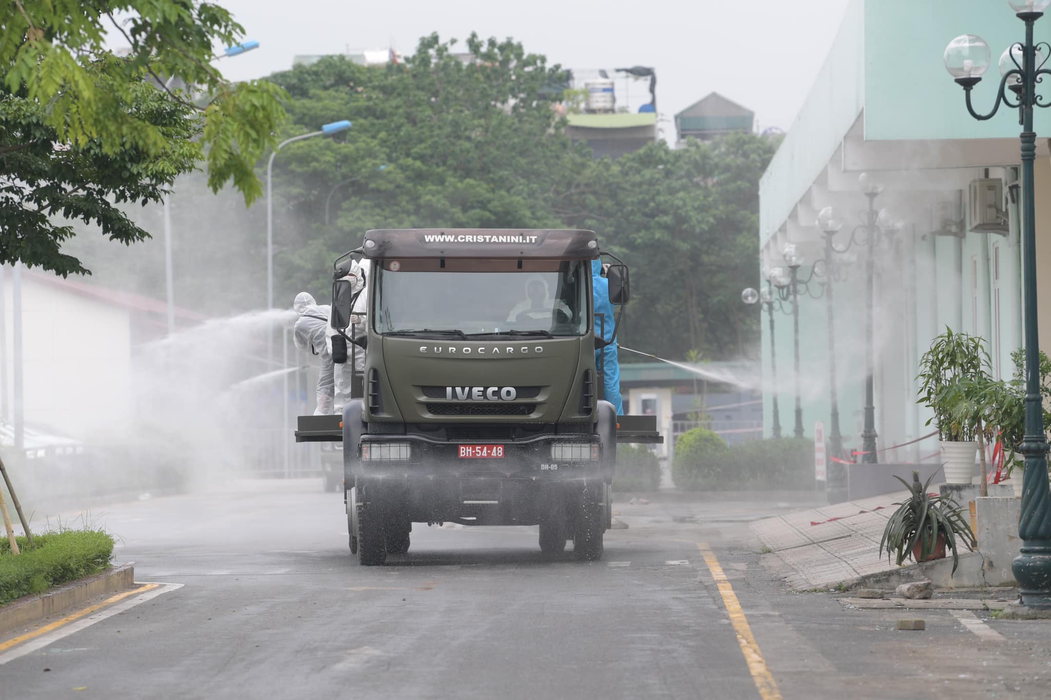 Binh chủng hóa học, Bộ Tư lệnh Thủ Đô phun khử khuẩn BV K cơ sở Tân Triều