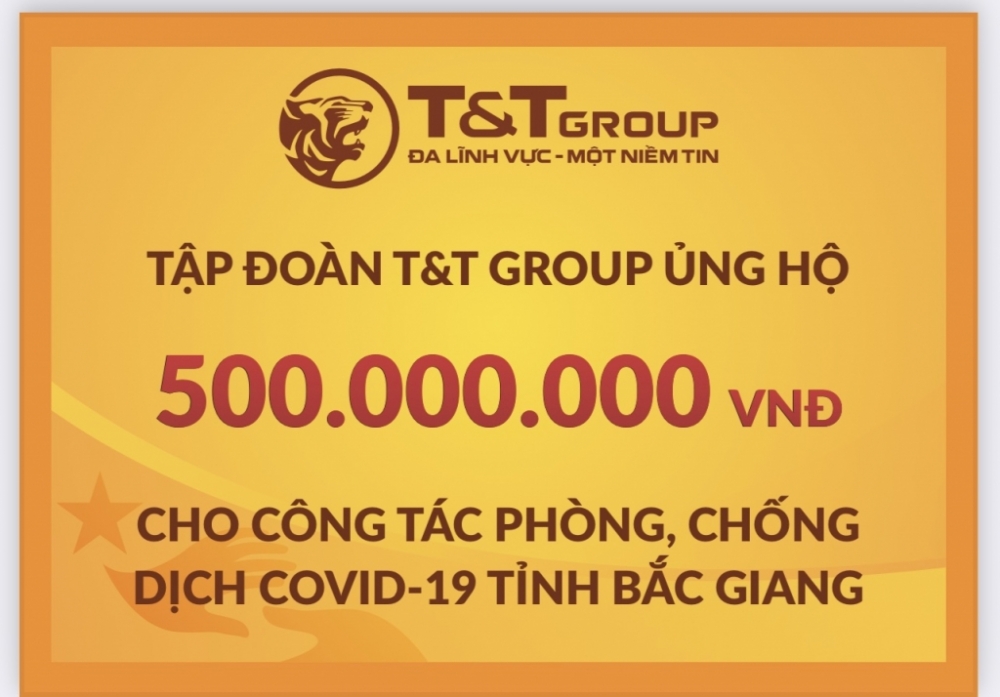 Tập đoàn T&T Group tiếp tục trao tặng tỉnh Bắc Giang 500 triệu đồng Tập đoàn T&T Group tiếp tục trao tặng tỉnh Bắc Giang 500 triệu đồng