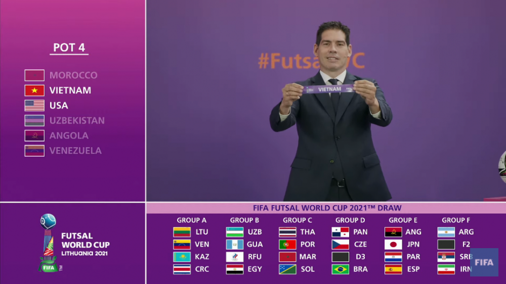 Lịch thi đấu ĐT Futsal Việt Nam tại VCK FIFA Futsal World Cup 2021: Việt Nam vs Brazil Lịch thi đấu ĐT Futsal Việt Nam tại VCK FIFA Futsal World Cup 2021: Việt Nam vs Brazil