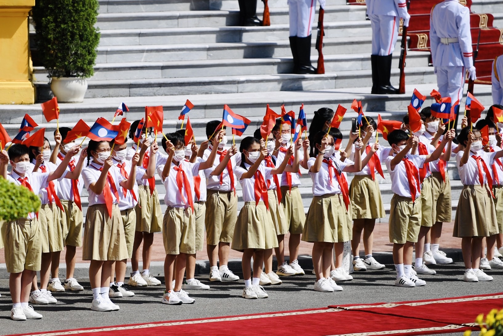Chủ tịch nước Nguyễn Xuân Phúc chủ trì Lễ đón Tổng Bí thư, Chủ tịch nước Lào Chủ tịch nước Nguyễn Xuân Phúc chủ trì Lễ đón Tổng Bí thư, Chủ tịch nước Lào