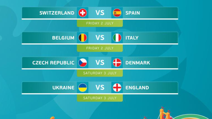Lịch thi đấu tứ kết EURO 2021: Bỉ vs Italia, Ukraine vs Anh Lịch thi đấu tứ kết EURO 2021: Bỉ vs Italia, Ukraine vs Anh