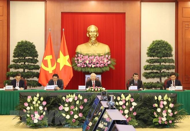 Tổng Bí thư dự Hội nghị thượng đỉnh giữa Đảng Cộng sản Trung Quốc với các chính đảng Tổng Bí thư dự Hội nghị thượng đỉnh giữa Đảng Cộng sản Trung Quốc với các chính đảng