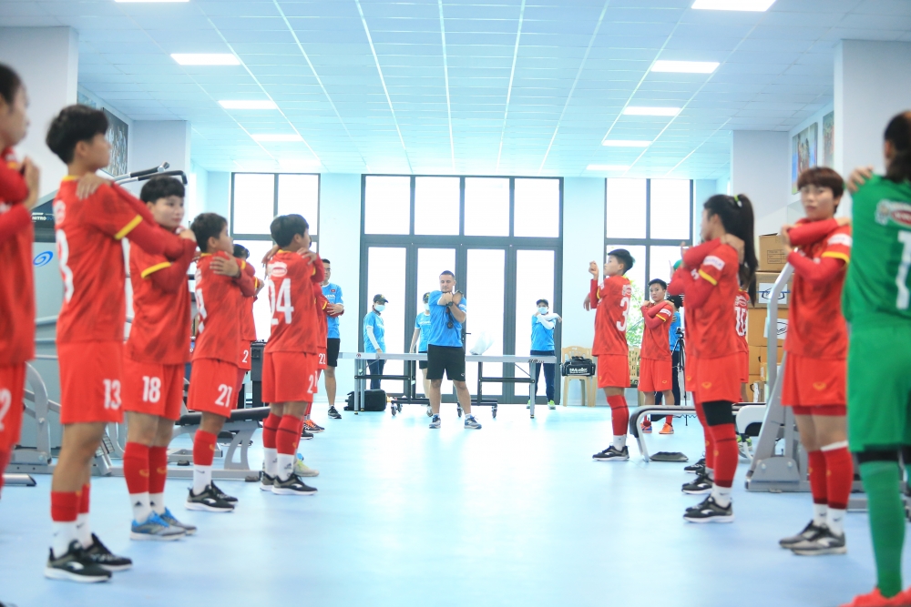 Tuyển nữ Việt Nam hứng khởi chuẩn bị chinh phục vé dự World Cup Tuyển nữ Việt Nam hứng khởi chuẩn bị chinh phục vé dự World Cup