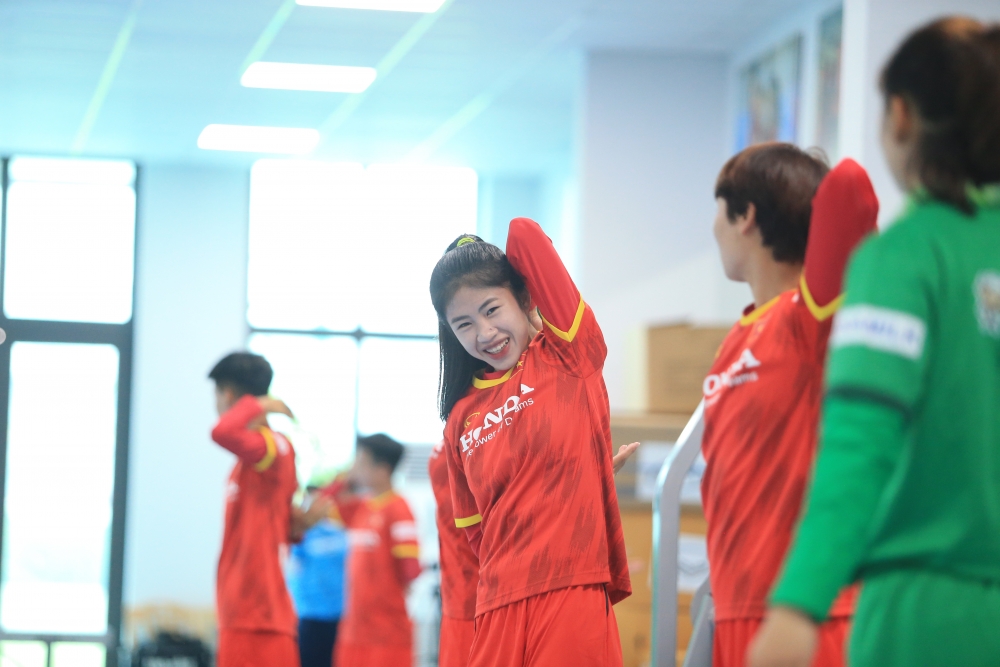Tuyển nữ Việt Nam hứng khởi chuẩn bị chinh phục vé dự World Cup Tuyển nữ Việt Nam hứng khởi chuẩn bị chinh phục vé dự World Cup