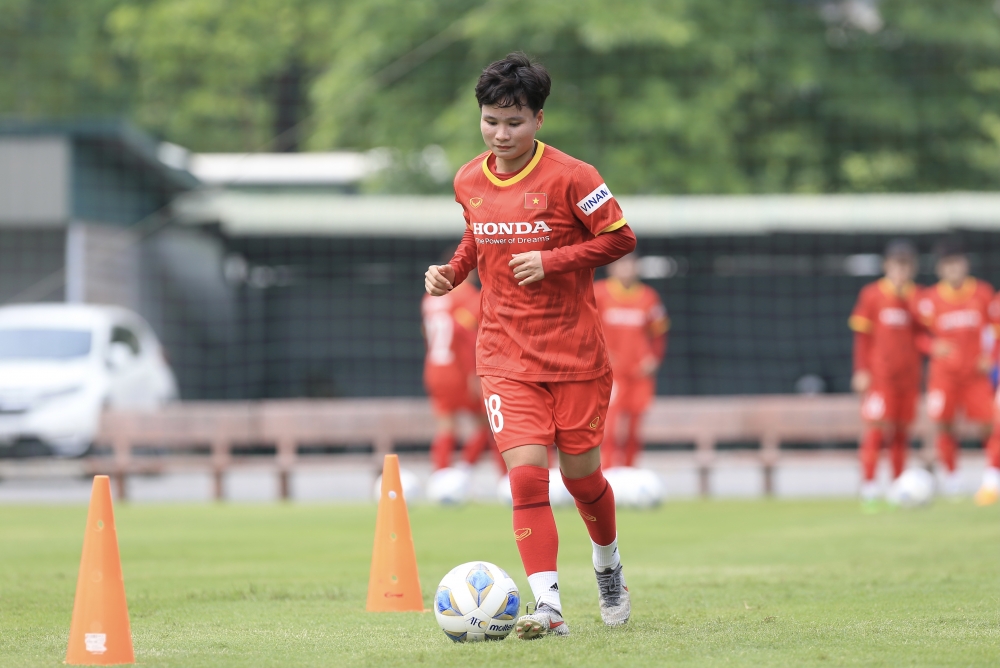 Tuyển nữ Việt Nam hứng khởi chuẩn bị chinh phục vé dự World Cup Tuyển nữ Việt Nam hứng khởi chuẩn bị chinh phục vé dự World Cup