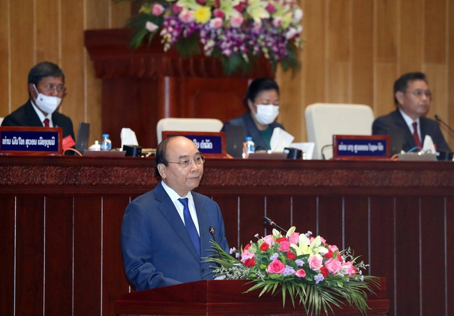 Toàn văn bài phát biểu của Chủ tịch nước Nguyễn Xuân Phúc tại phiên họp Quốc hội khóa IX nước CHDCND Lào Toàn văn bài phát biểu của Chủ tịch nước Nguyễn Xuân Phúc tại phiên họp Quốc hội khóa IX nước CHDCND Lào