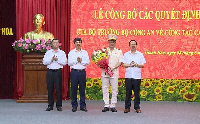 Giám đốc Công an tỉnh Thanh Hóa được thăng hàm Thiếu tướng