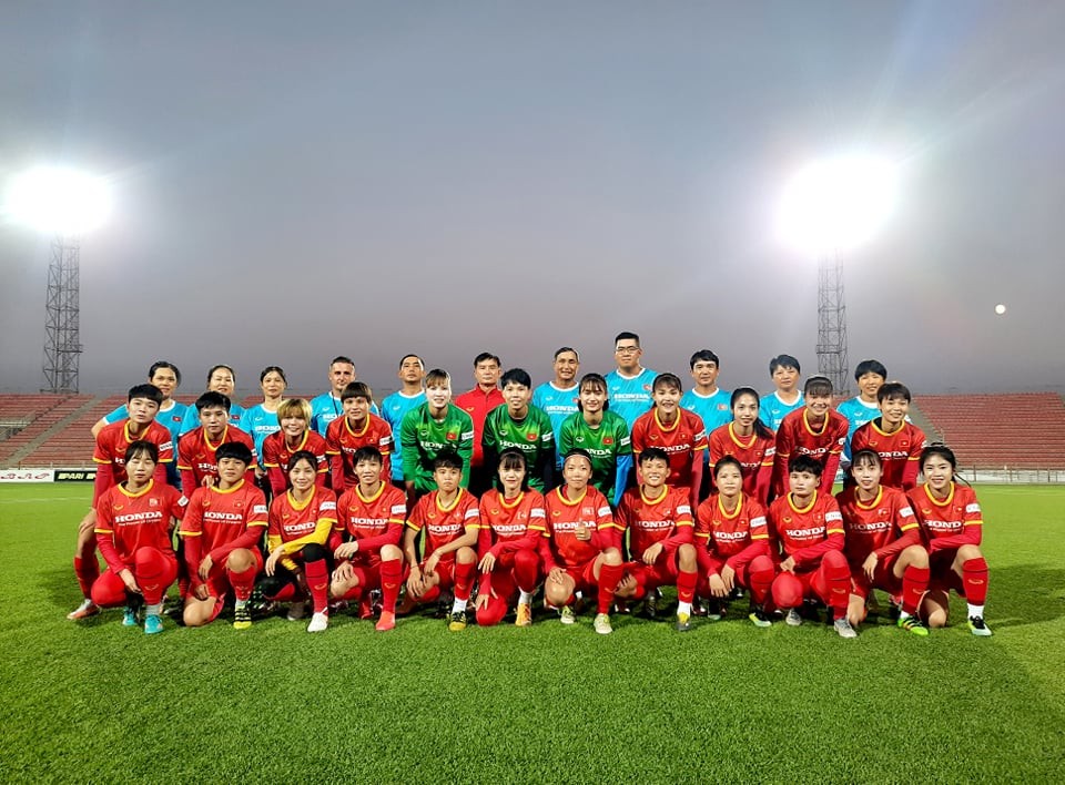 ĐT nữ Việt Nam làm quen sân, sẵn sàng chinh phục tâm vé dự Asian Cup nữ 2022 ĐT nữ Việt Nam làm quen sân, sẵn sàng chinh phục tâm vé dự Asian Cup nữ 2022
