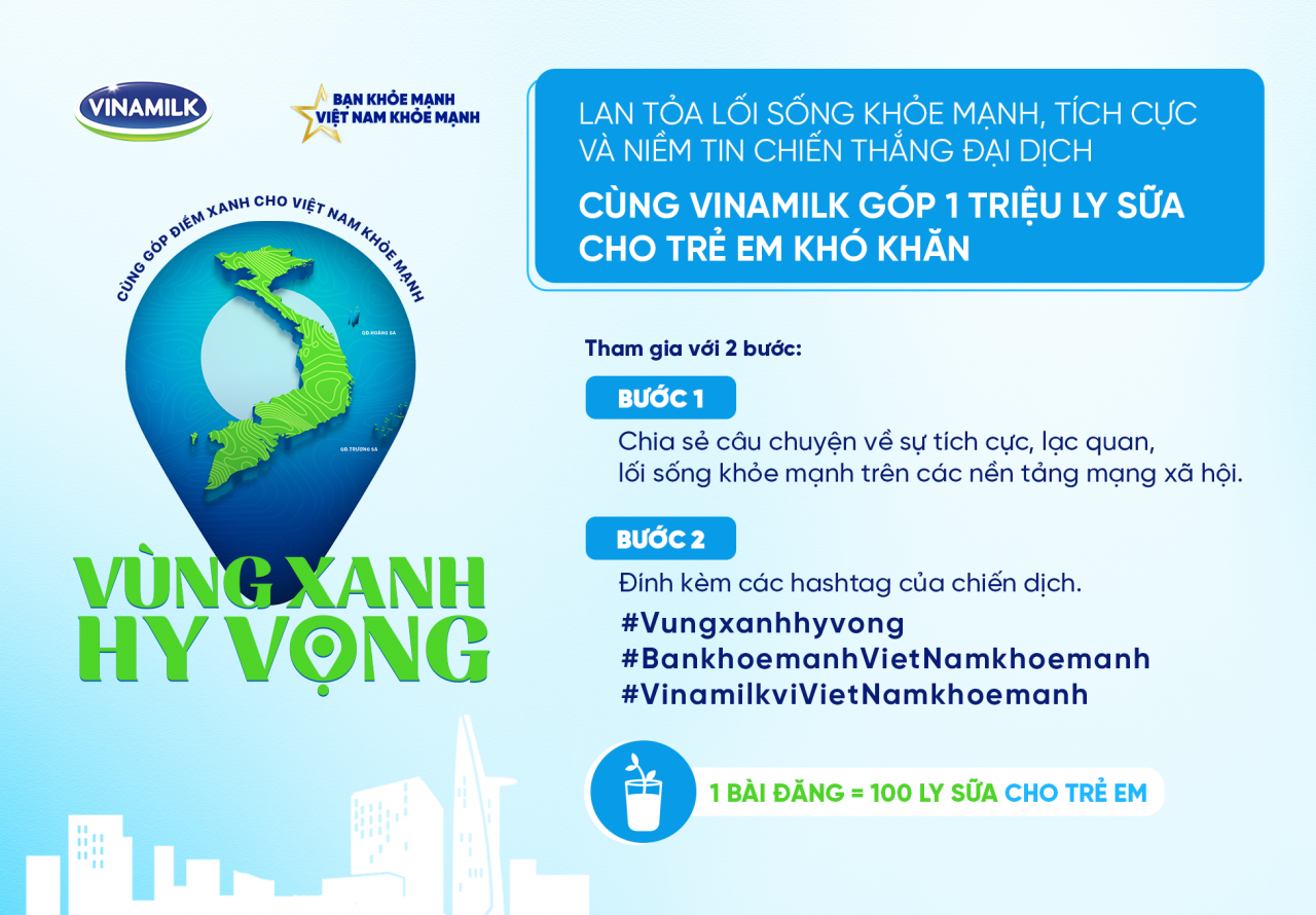 1 triệu ly sữa cho 10.000 trẻ em khó khăn trong đại dịch – Vinamilk kêu gọi sự tham gia của cộng đồng 1 triệu ly sữa cho 10.000 trẻ em khó khăn trong đại dịch – Vinamilk kêu gọi sự tham gia của cộng đồng