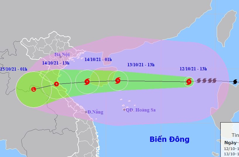 Bão số 8 di chuyển nhanh, hướng vào Thanh Hóa - Quảng Bình Bão số 8 di chuyển nhanh, hướng vào Thanh Hóa - Quảng Bình