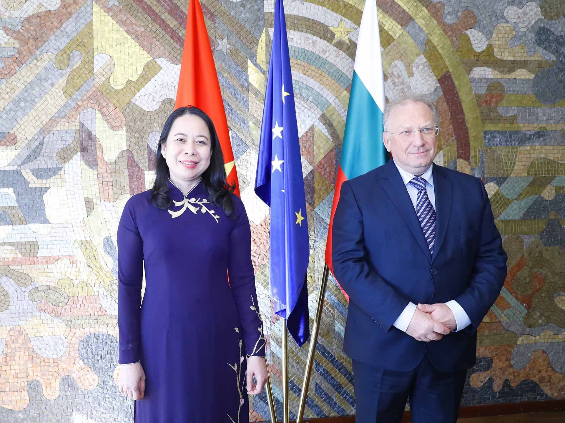 Phó Chủ tịch nước Võ Thị Ánh Xuân hội kiến Quyền Thủ tướng Bulgaria Stefan Yanev Phó Chủ tịch nước Võ Thị Ánh Xuân hội kiến Quyền Thủ tướng Bulgaria Stefan Yanev