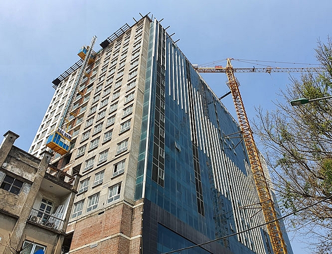 Hà Nội tháo dỡ xong công trình vi phạm số 8B Lê Trực Hà Nội tháo dỡ xong công trình vi phạm số 8B Lê Trực