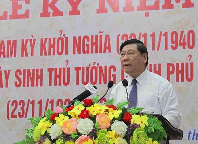 Kỷ niệm 80 năm Ngày Nam Kỳ khởi nghĩa và 98 năm Ngày sinh Thủ tướng Võ Văn Kiệt Kỷ niệm 80 năm Ngày Nam Kỳ khởi nghĩa và 98 năm Ngày sinh Thủ tướng Võ Văn Kiệt