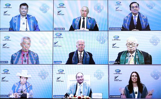 Chủ tịch nước Nguyễn Xuân Phúc: APEC cần tiếp tục là động lực tăng trưởng kinh tế toàn cầu Chú thích ảnh