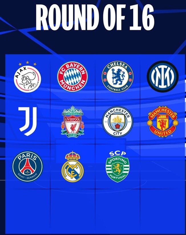 Danh sách những đội góp mặt ở vòng 1/8 Cúp C1: MU hiên ngang, Barca và Atletinco 'run rẩy' Danh sách những đội góp mặt ở vòng 1/8 Cúp C1: MU hiên ngang, Barca và Atletinco 'run rẩy'