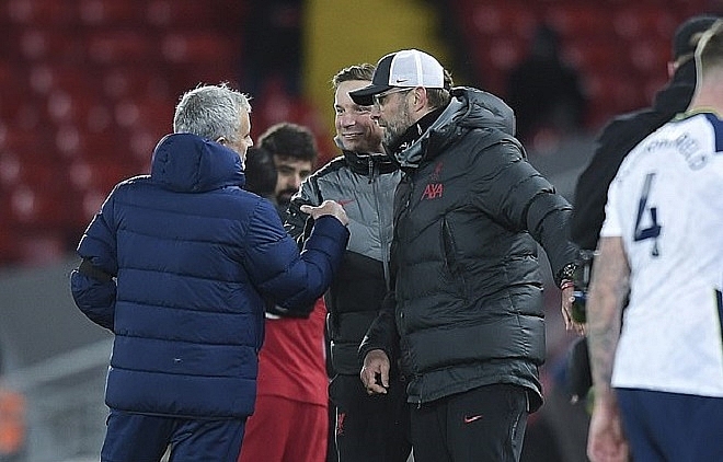 Thua Liverpool, HLV Mourinho vẫn khiến Klopp tắt nụ cười trên môi Thua Liverpool, HLV Mourinho vẫn khiến Klopp tắt nụ cười trên môi