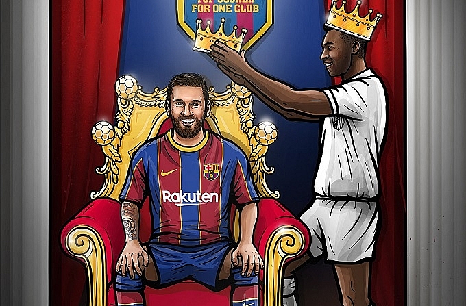 Bị Messi san bằng kỷ lục ghi bàn, 'Vua bóng đá' Pele gửi lời chúc mừng hậu bối Bị Messi san bằng kỷ lục ghi bàn, 'Vua bóng đá' Pele gửi lời chúc mừng hậu bối
