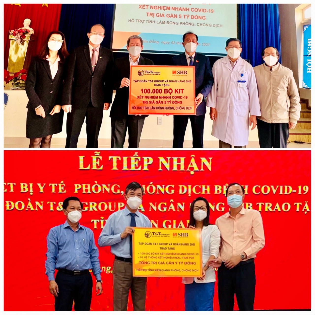 T&T Group và SHB tặng thiết bị, vật tư y tế trị giá 42 tỷ đồng giúp 8 tỉnh chống dịch T&T Group và SHB tặng thiết bị, vật tư y tế trị giá 42 tỷ đồng giúp 8 tỉnh chống dịch