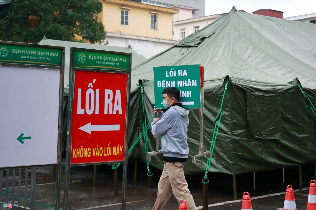 Covid-19 field hospital established in only four hours in Hanoi Covid-19 field hospital established in only four hours in Hanoi
