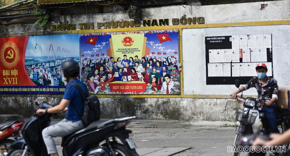 Hanoi streets radiantly decorated ahead of Elections In Photos and video: Hanoi streets radiantly decorated ahead of Elections