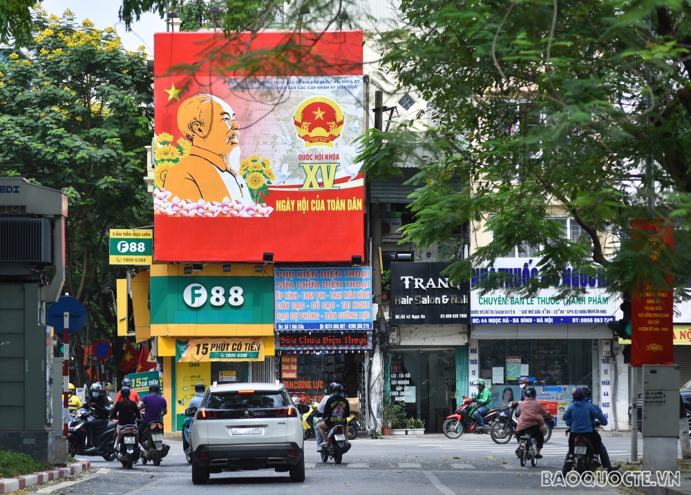 Hanoi streets radiantly decorated ahead of Elections In Photos and video: Hanoi streets radiantly decorated ahead of Elections