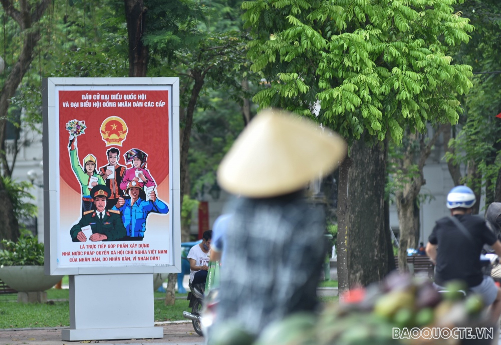 Hanoi streets radiantly decorated ahead of Elections In Photos and video: Hanoi streets radiantly decorated ahead of Elections