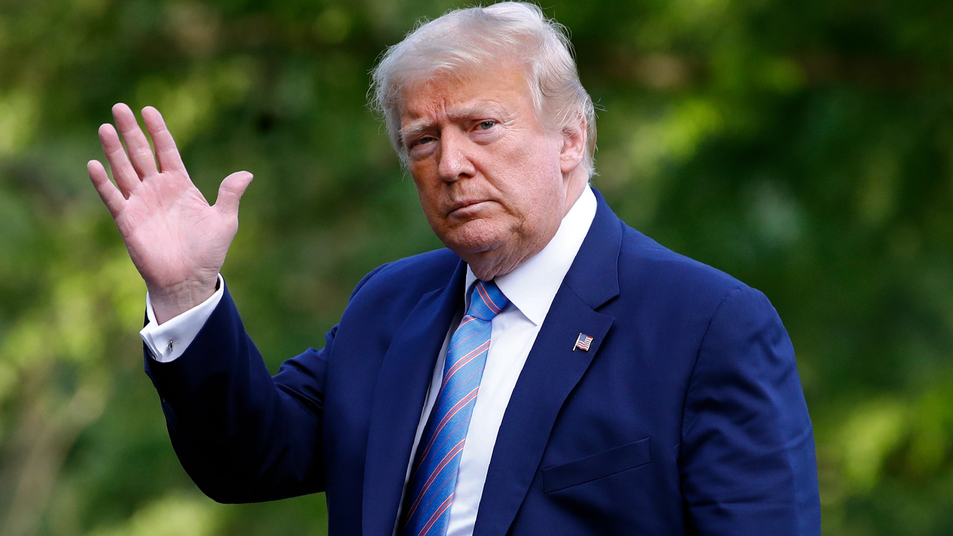 undefined President Donald Trump walks on the South Lawn of the White House in Washington