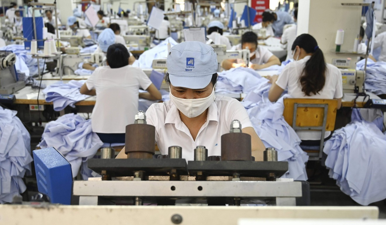 undefined A garment factory in Hanoi