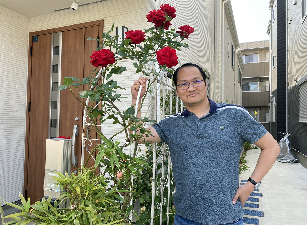 Gorgeous rose garden of Vietnamese doctor in Japan Gorgeous rose garden of Vietnamese doctor in Japan