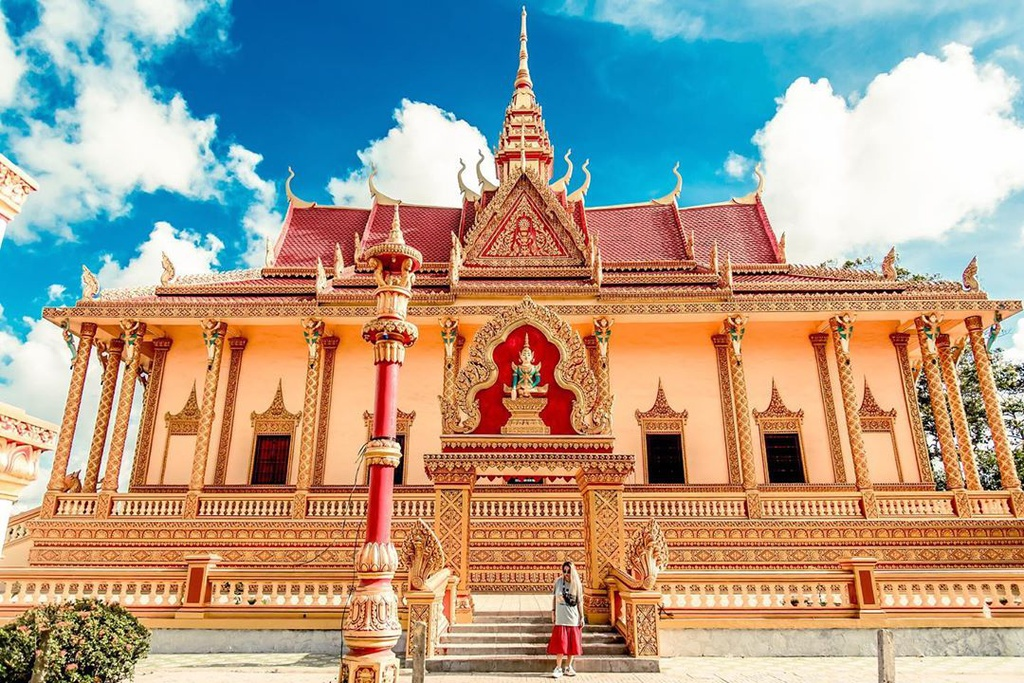 Centenarian solemn Khmer pagodas in Western Vietnam 1516 1