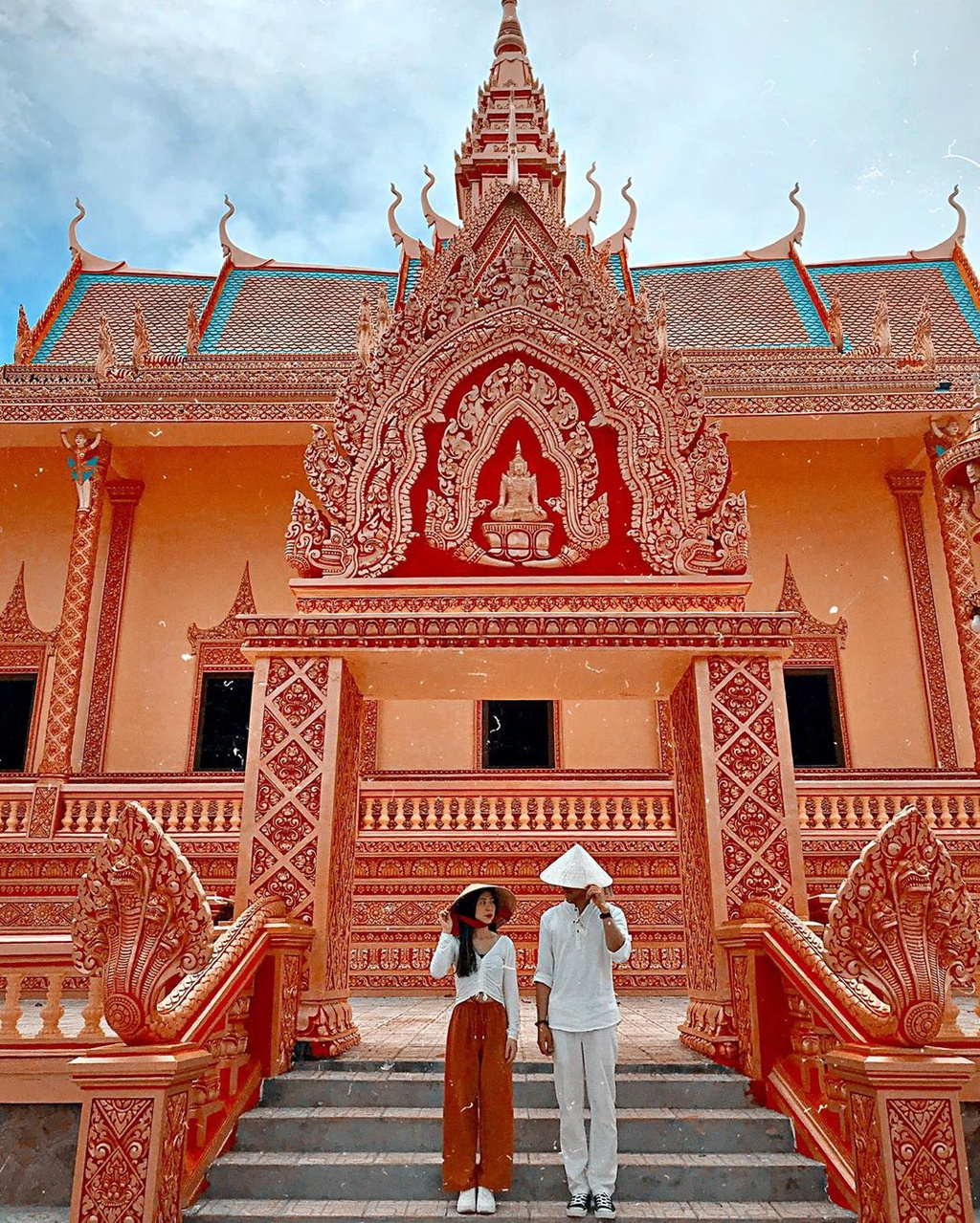 Centenarian solemn Khmer pagodas in Western Vietnam 1523 3
