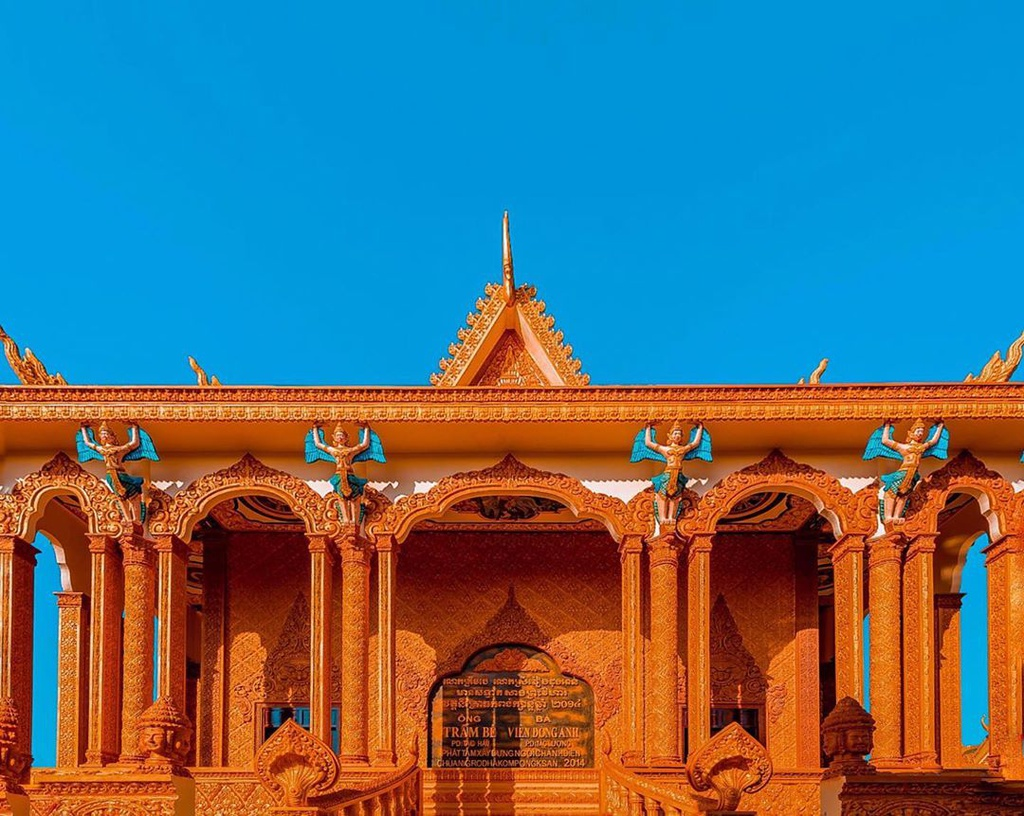 Centenarian solemn Khmer pagodas in Western Vietnam 1855 6