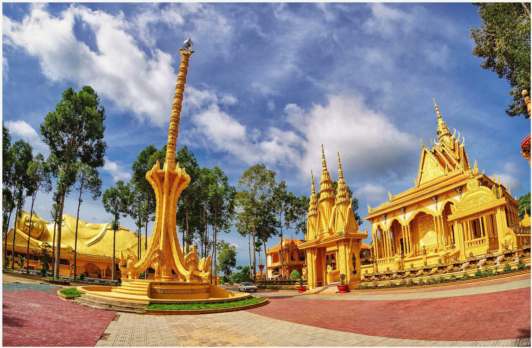 Centenarian solemn Khmer pagodas in Western Vietnam 2614 vietfuntravel