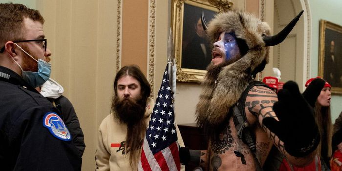 who is the hornman storming us capitol buidling